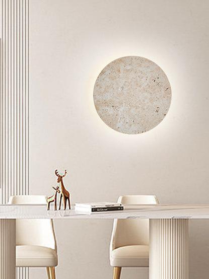 LÁMPARA DE PARED LUNA TRAVERTINO 23 CM - ELEMENTO