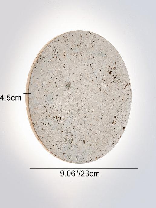 LÁMPARA DE PARED LUNA TRAVERTINO 23 CM - ELEMENTO