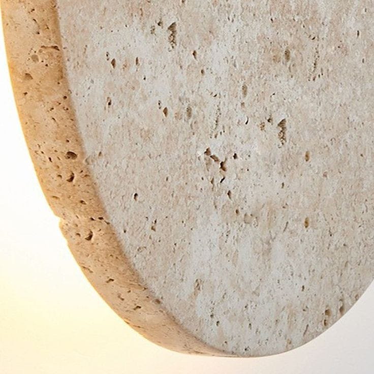 LÁMPARA DE PARED LUNA TRAVERTINO 23 CM - ELEMENTO