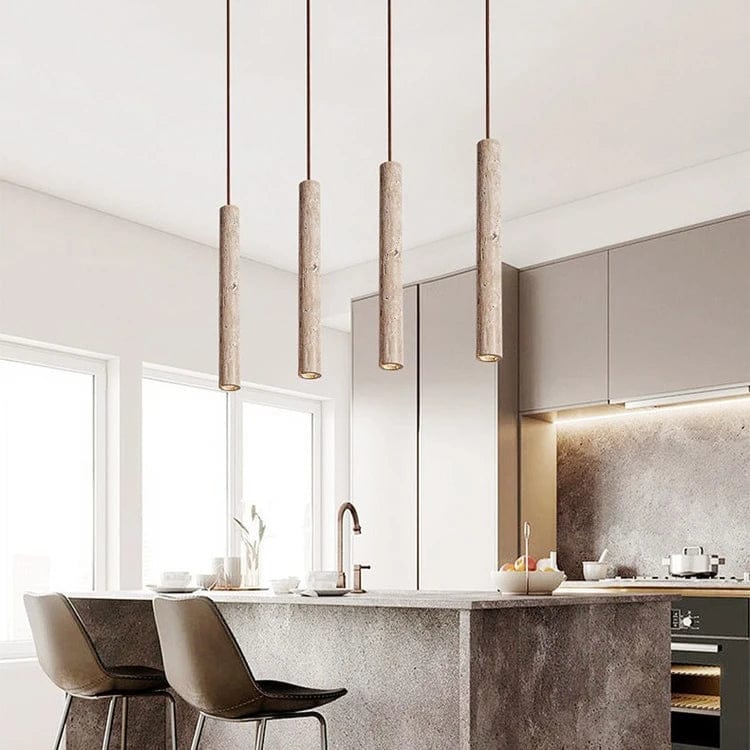 LÁMPARA COLGANTE TRAVERTINO 28 cm - ELEMENTO