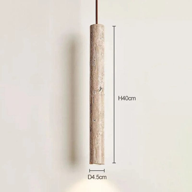LÁMPARA COLGANTE TRAVERTINO 40CM - ELEMENTO