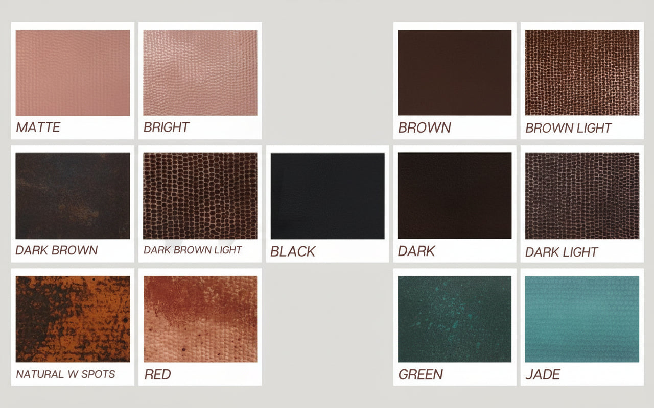 Premium Lavabo Vessel Ovalado en Cobre con Doble Pared - ELEMENTO