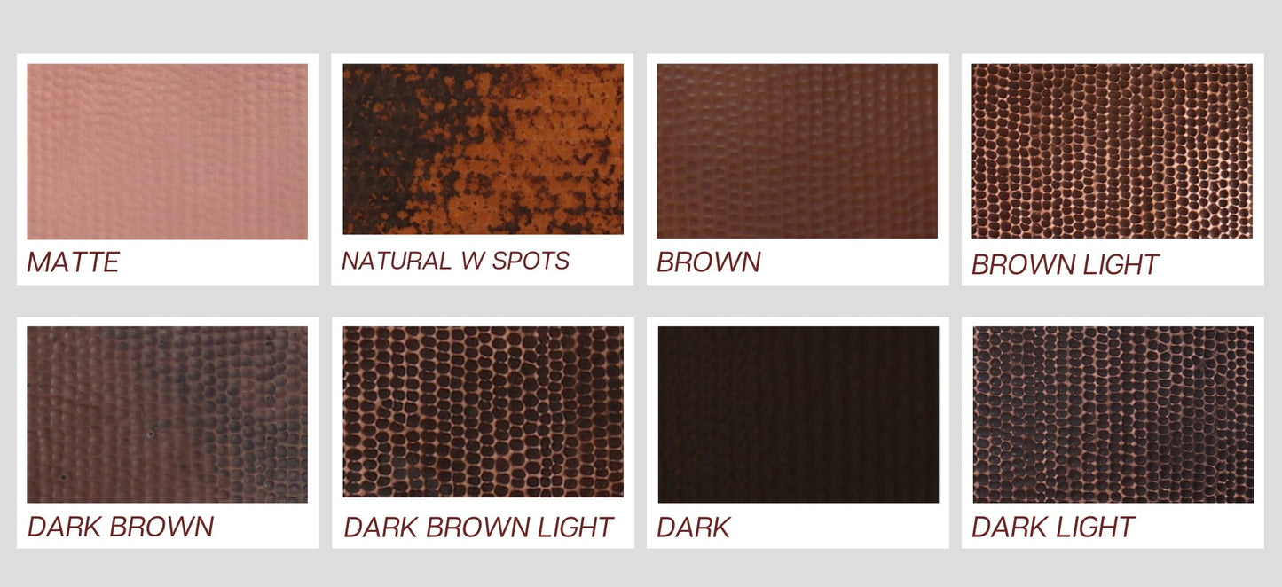 Premium Tina de Baño en Cobre Tradicional con Anillos - ELEMENTO