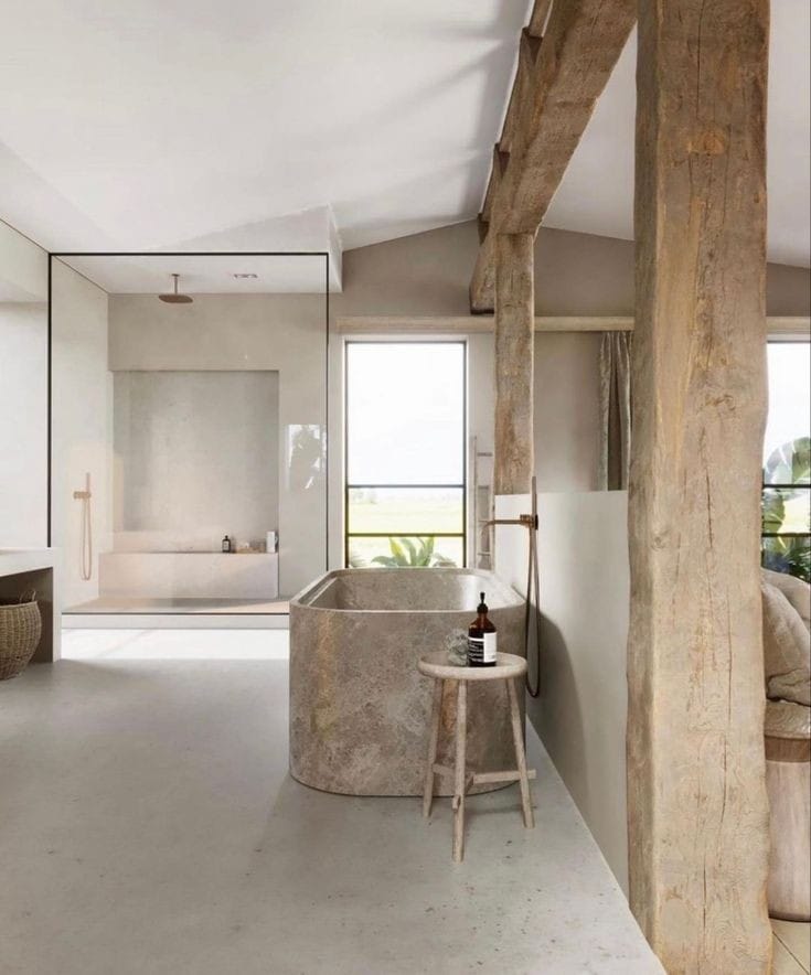 TINA DE MÁRMOL TRAVERTINO CAFÉ - ELEMENTO