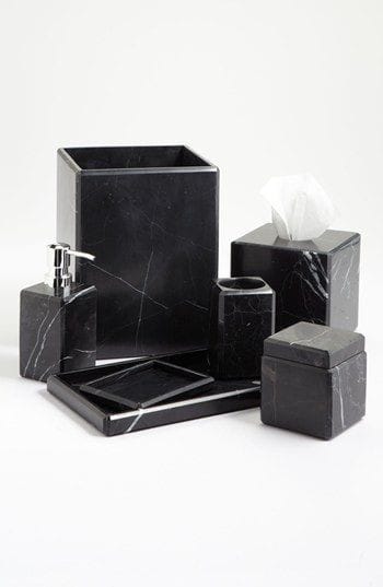 ACCESORIOS MÁRMOL NEGRO 7 PIEZAS. - ELEMENTO
