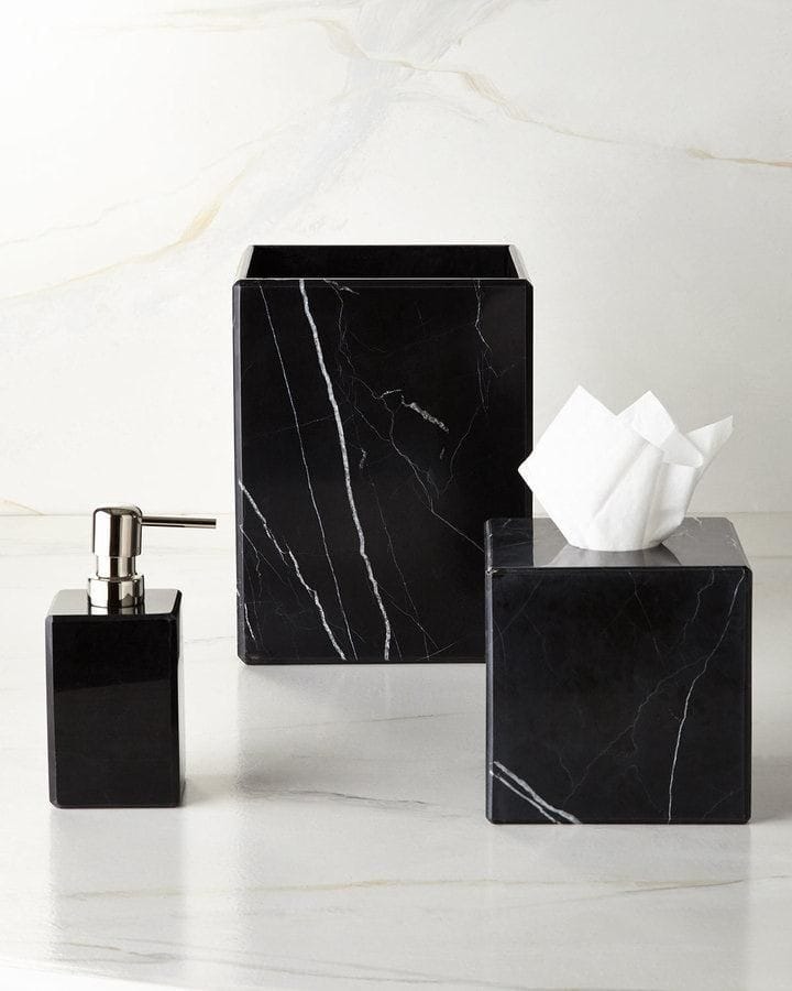 ACCESORIOS MÁRMOL NEGRO 7 PIEZAS. - ELEMENTO