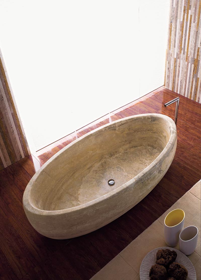 TINA PARA BAÑO TRAVERTINO MODELO SERENA - ELEMENTO