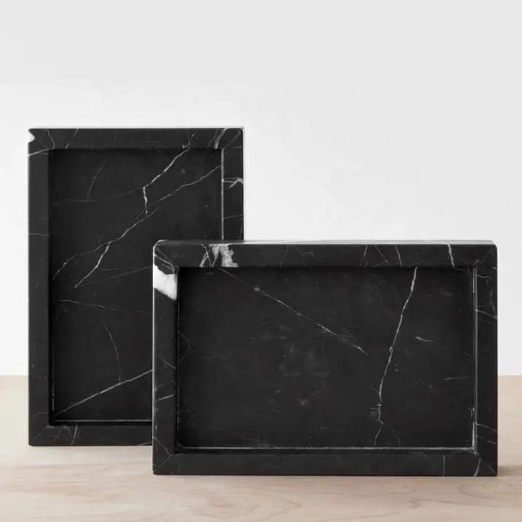 ACCESORIOS MÁRMOL NEGRO 7 PIEZAS. - ELEMENTO