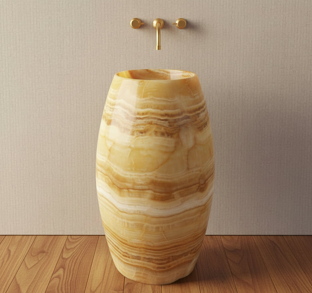 LAVABO TIPO PEDESTAL ÓNIX piña50*45*90 - ELEMENTO