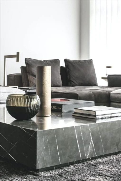 MESA MÁRMOL NEGRO VENUS 120*120*40 - ELEMENTO