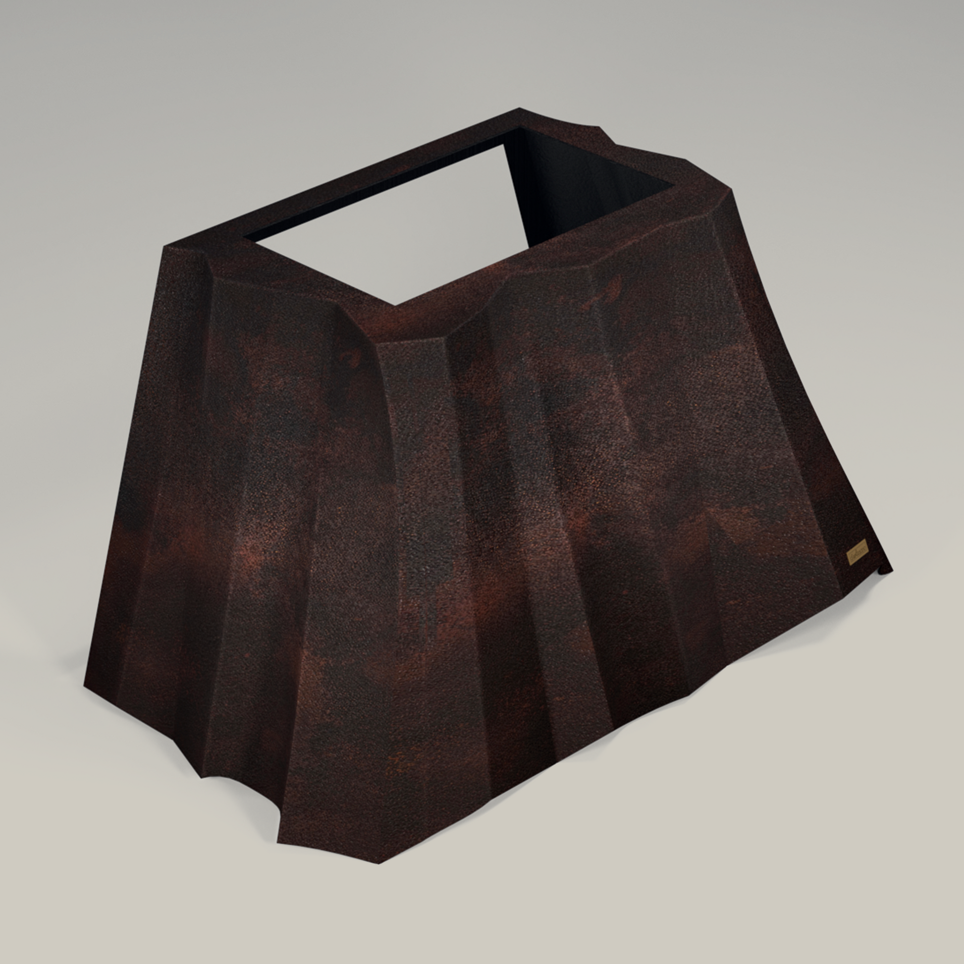 Premium Campana de Cocina Volcano para Muro en Cobre Diseño Sierra - ELEMENTO 