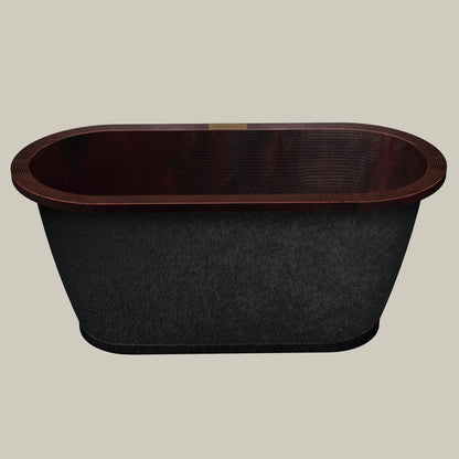 Premium Tina de Baño en Cobre con Pestaña Grande - ELEMENTO 
