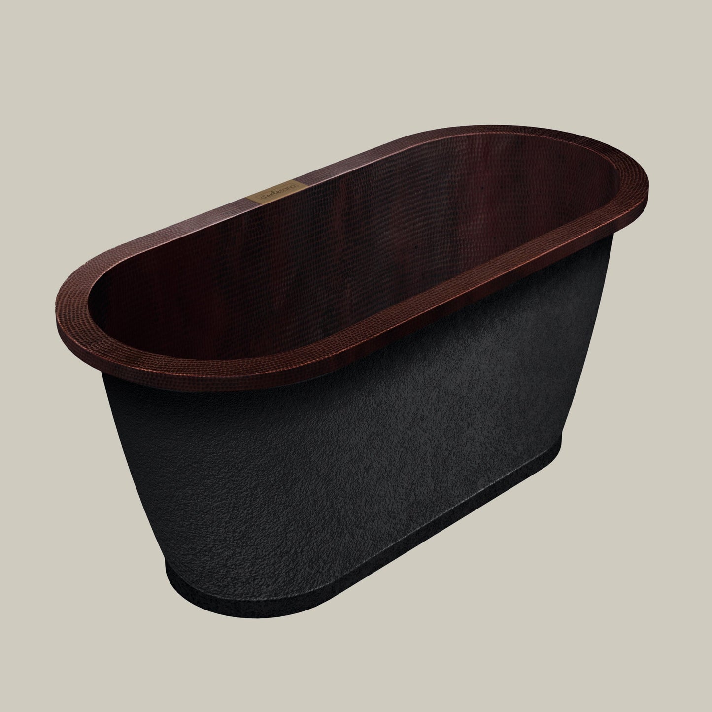 Premium Tina de Baño en Cobre con Pestaña Grande - ELEMENTO 
