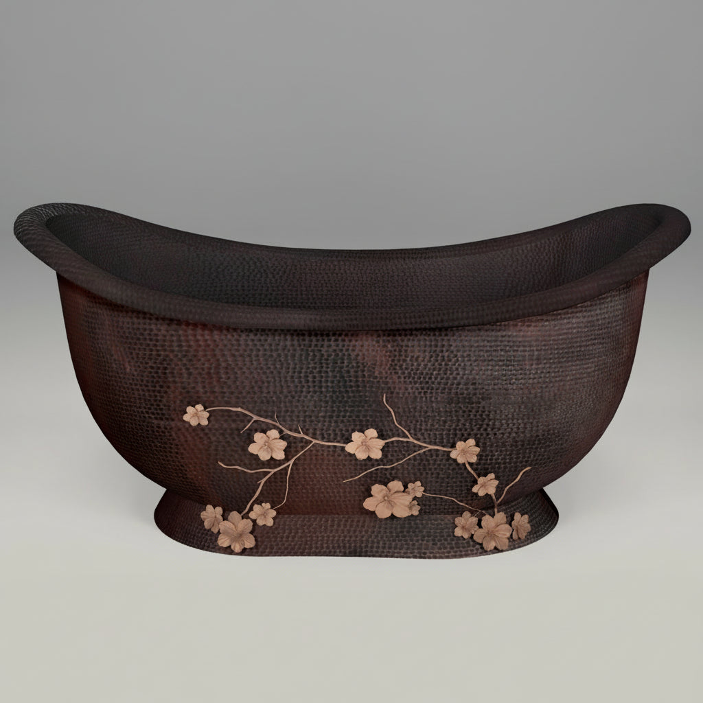 Premium Tina De Baño En Cobre Diseño Nichupté - ELEMENTO 