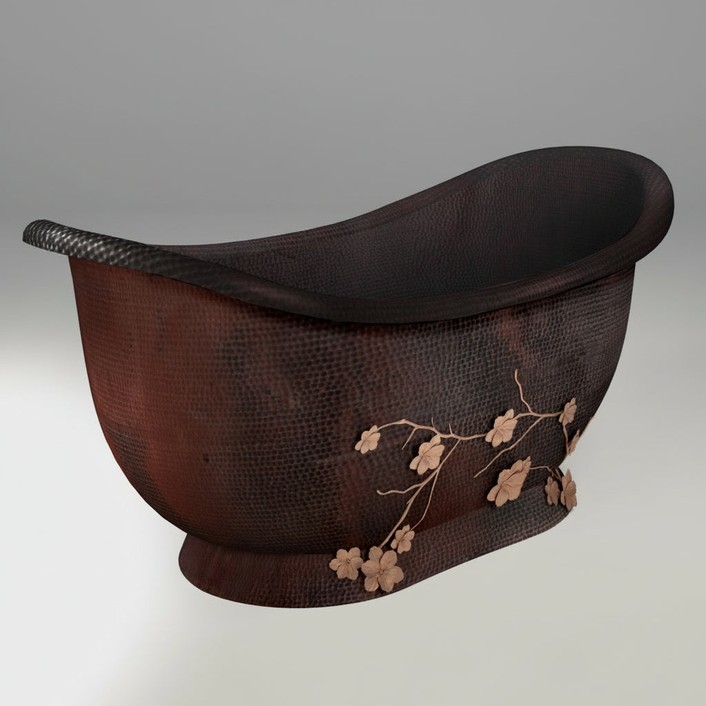 Premium Tina De Baño En Cobre Diseño Nichupté - ELEMENTO 
