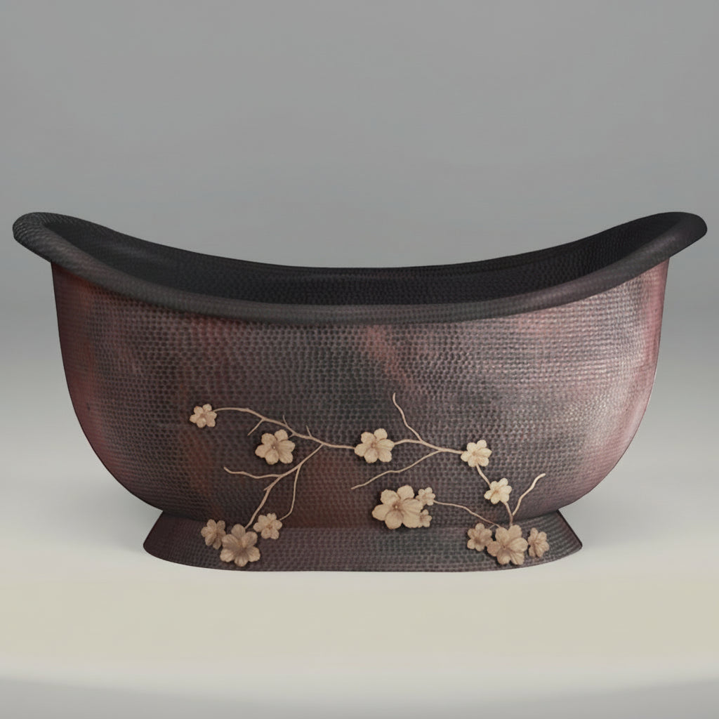 Premium Tina De Baño En Cobre Diseño Nichupté - ELEMENTO 