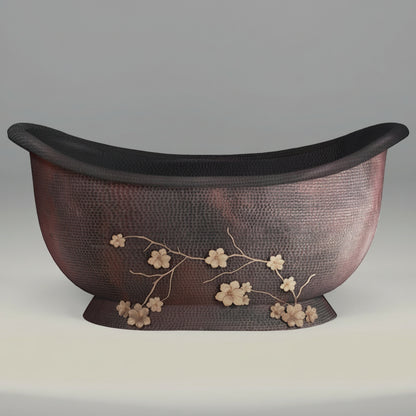 Premium Tina De Baño En Cobre Diseño Nichupté - ELEMENTO 