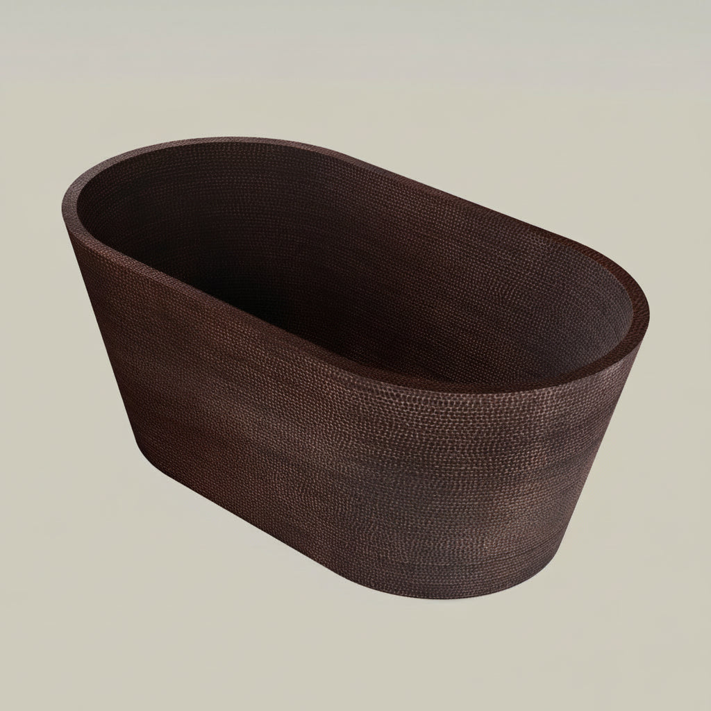 Premium Tina De Baño Con Doble Pared En Cobre Diseño Xicali - ELEMENTO 
