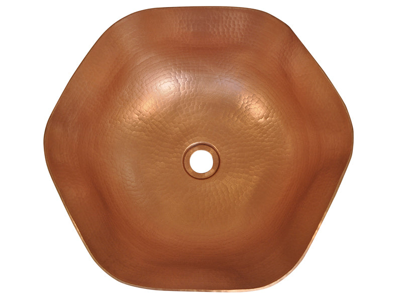 Lavabo Vessel Hexagonal en Cobre - ELEMENTO 