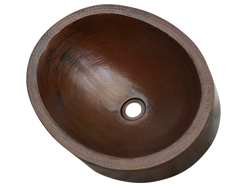 Premium Lavabo Especial Ovalado en Cobre con Faldón - ELEMENTO 