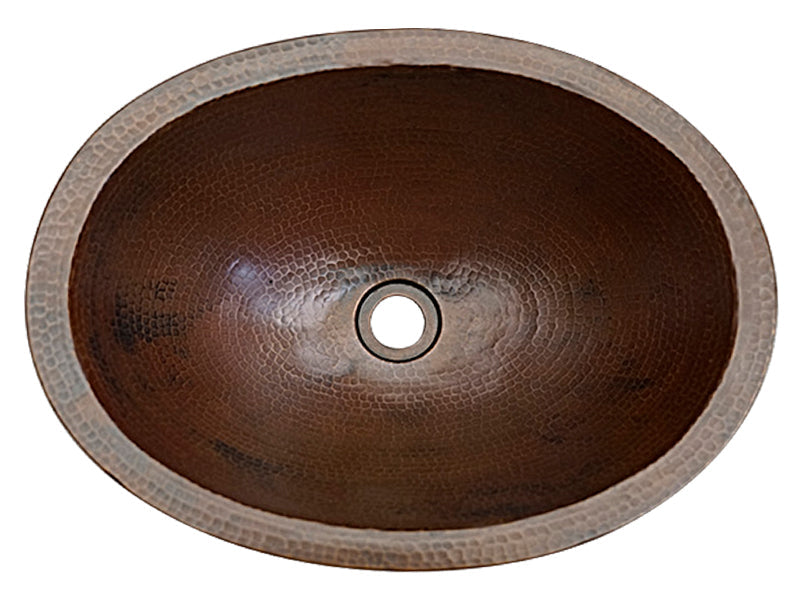 Premium Lavabo Especial Ovalado en Cobre con Faldón - ELEMENTO 