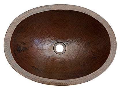 Premium Lavabo Especial Ovalado en Cobre con Faldón - ELEMENTO 