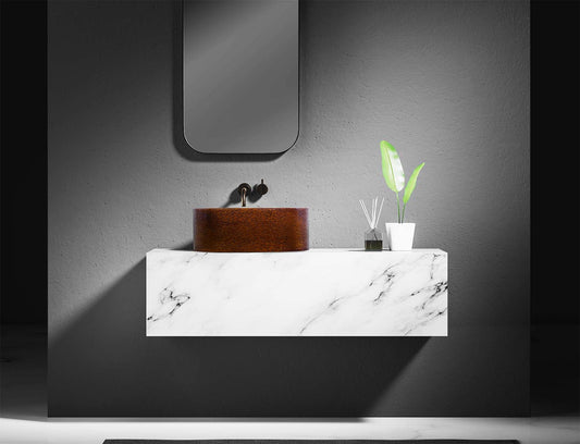 Premium Lavabo Volcano Vessel en Cobre Diseño Cápsula - ELEMENTO 