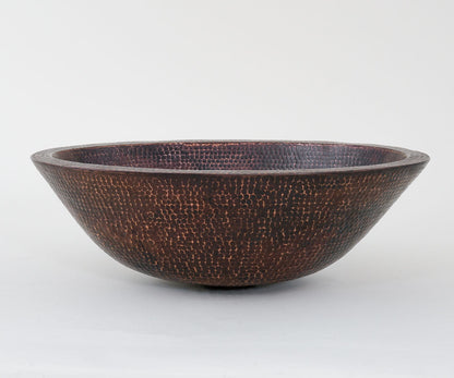 Premium Lavabo Vessel Ovalado en Cobre con Doble Pared - ELEMENTO 