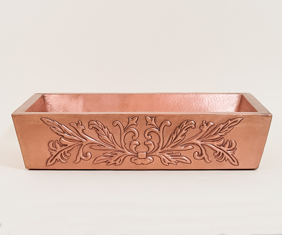 Premium Lavabo Vessel en Cobre Diseño Provenzal - ELEMENTO 