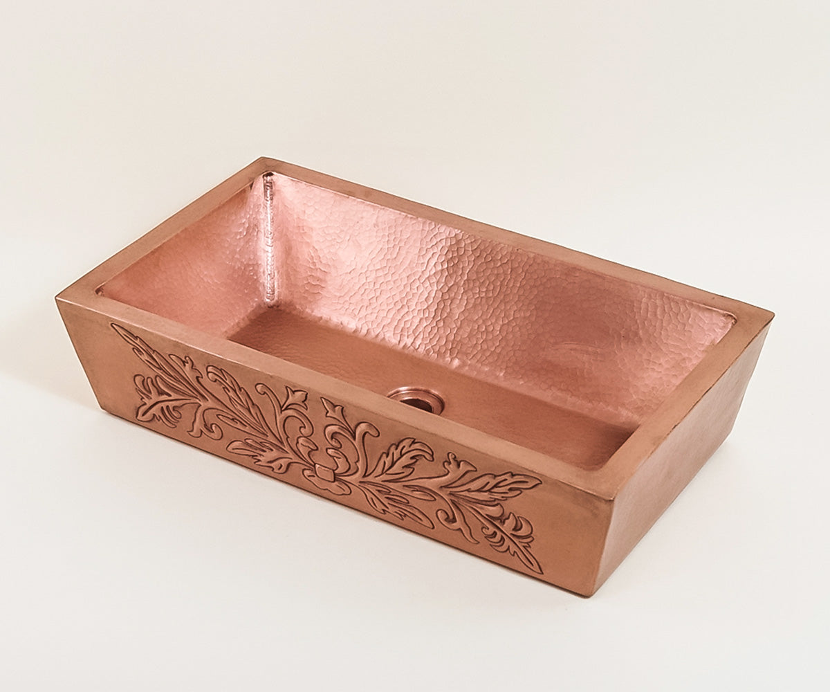 Premium Lavabo Vessel en Cobre Diseño Provenzal - ELEMENTO 