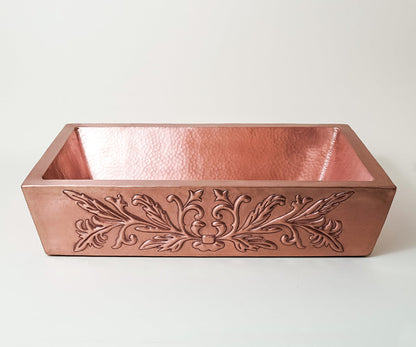 Premium Lavabo Vessel en Cobre Diseño Provenzal - ELEMENTO 