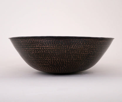 Lavabo Vessel Redondo con Bordo Redondeado en Cobre - ELEMENTO 