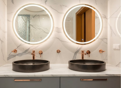 Premium Lavabo Especial Ovalado en Cobre con Faldón - ELEMENTO 