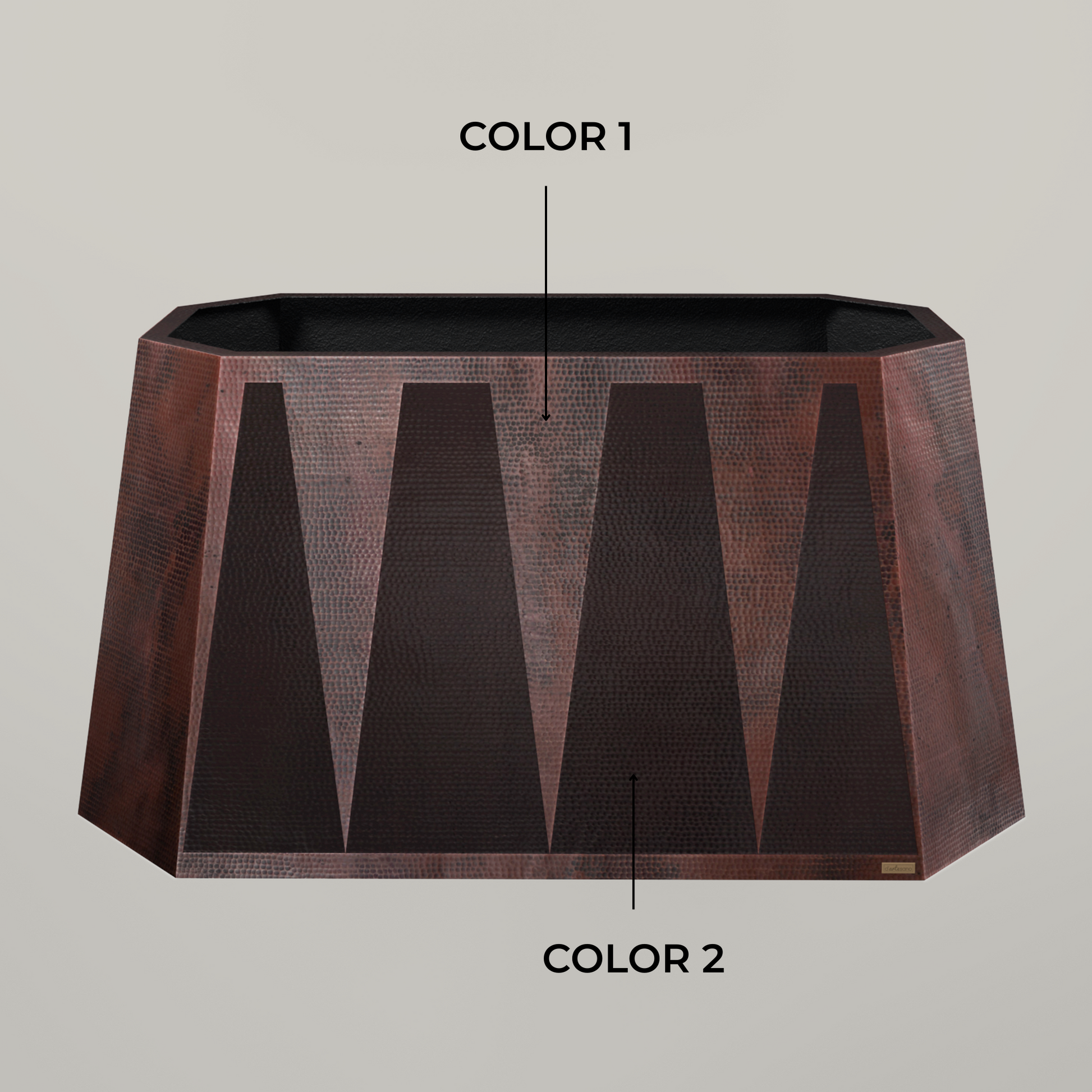 Premium Campana De Cocina Para Isla En Cobre Diseño Aztek - ELEMENTO 