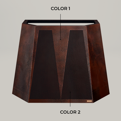 Premium Campana De Cocina Para Muro En Cobre Diseño Aztek - ELEMENTO 