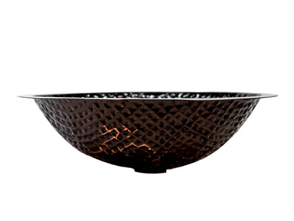 Premium Lavabo Ovalado en Cobre Diseño Cuadros - ELEMENTO 