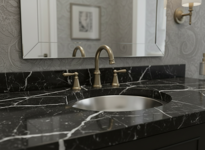 Premium Lavabo Redondo en Alpaca Liso Alto Brillo - ELEMENTO 