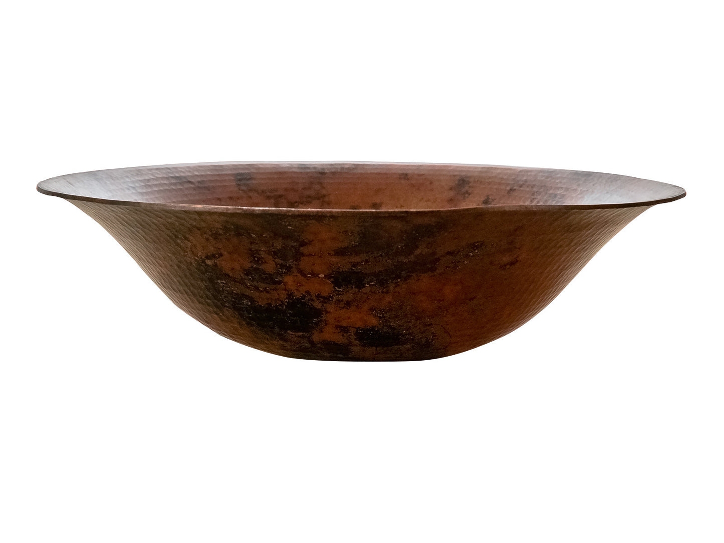 Premium Lavabo Especial Redondo en Cobre Diseño Canoa - ELEMENTO 