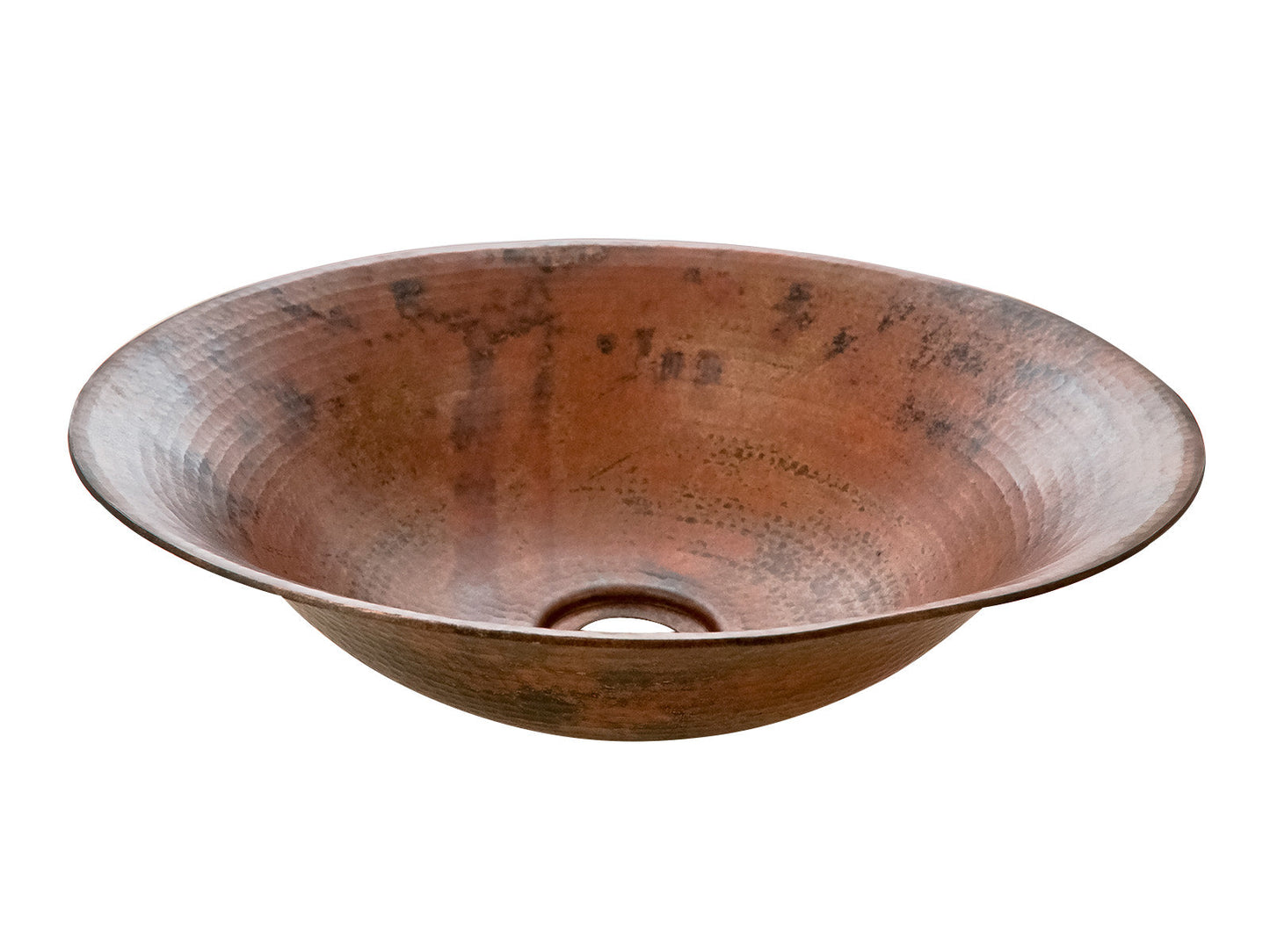 Premium Lavabo Especial Redondo en Cobre Diseño Canoa - ELEMENTO 