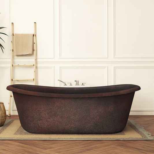 Premium Tina De Baño Volcano En Cobre Diseño Provenza - ELEMENTO 