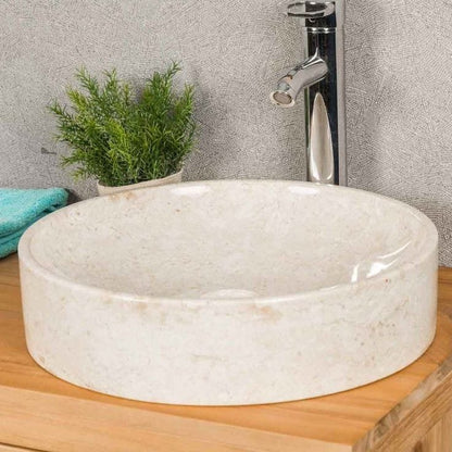 LAVABO SIENA MÁRMOL CREMA  40 CM.