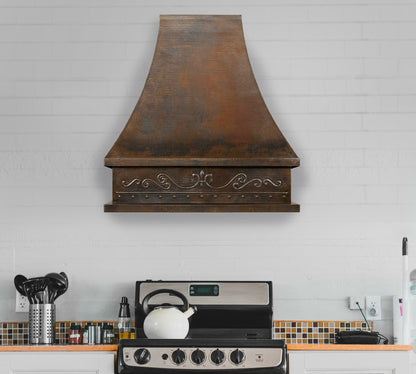 Premium Campana de Cocina para Muro en Cobre Diseño Torre - ELEMENTO 