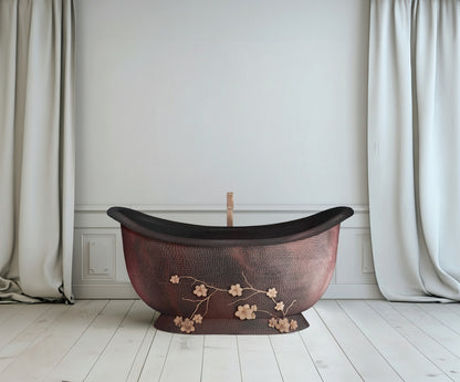 Premium Tina De Baño En Cobre Diseño Nichupté - ELEMENTO 