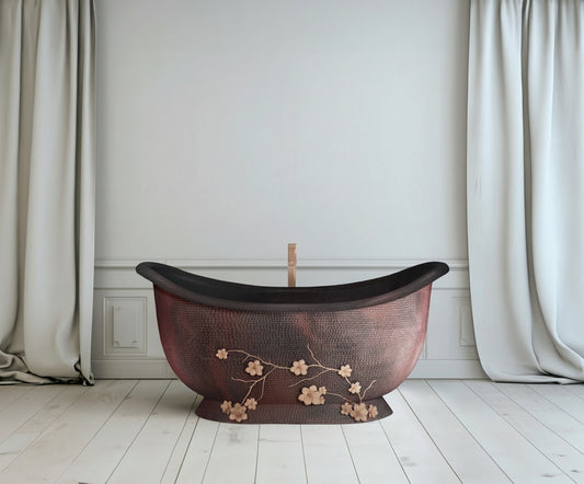 Premium Tina De Baño En Cobre Diseño Nichupté - ELEMENTO 