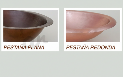 Premium Lavabo Ovalado en Cobre - ELEMENTO 