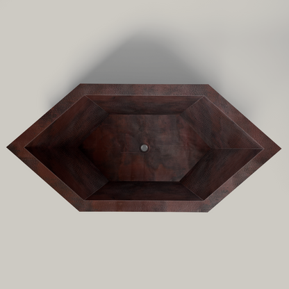 Premium Tina De Baño Con Doble Pared En Cobre Diseño Acalli - ELEMENTO 