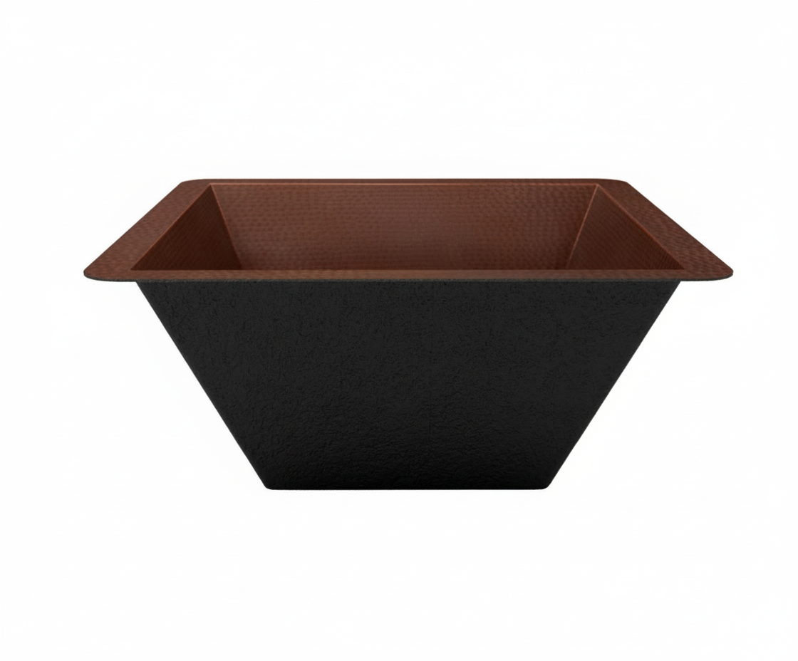 Premium Lavabo Especial Rectangular en Cobre - ELEMENTO 