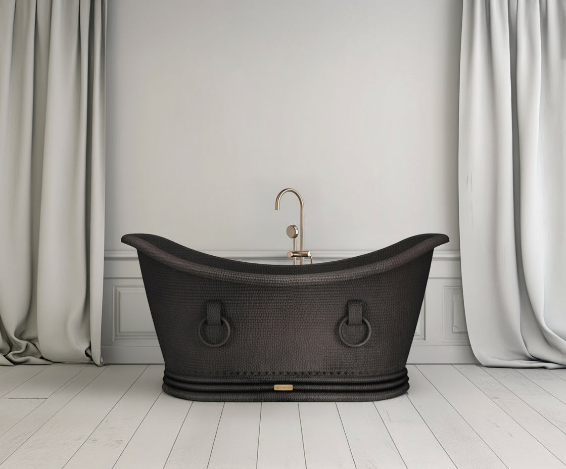Premium Tina de Baño en Cobre Tradicional con Anillos - ELEMENTO 