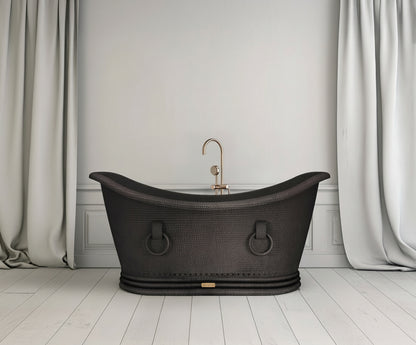 Premium Tina de Baño en Cobre Tradicional con Anillos - ELEMENTO 