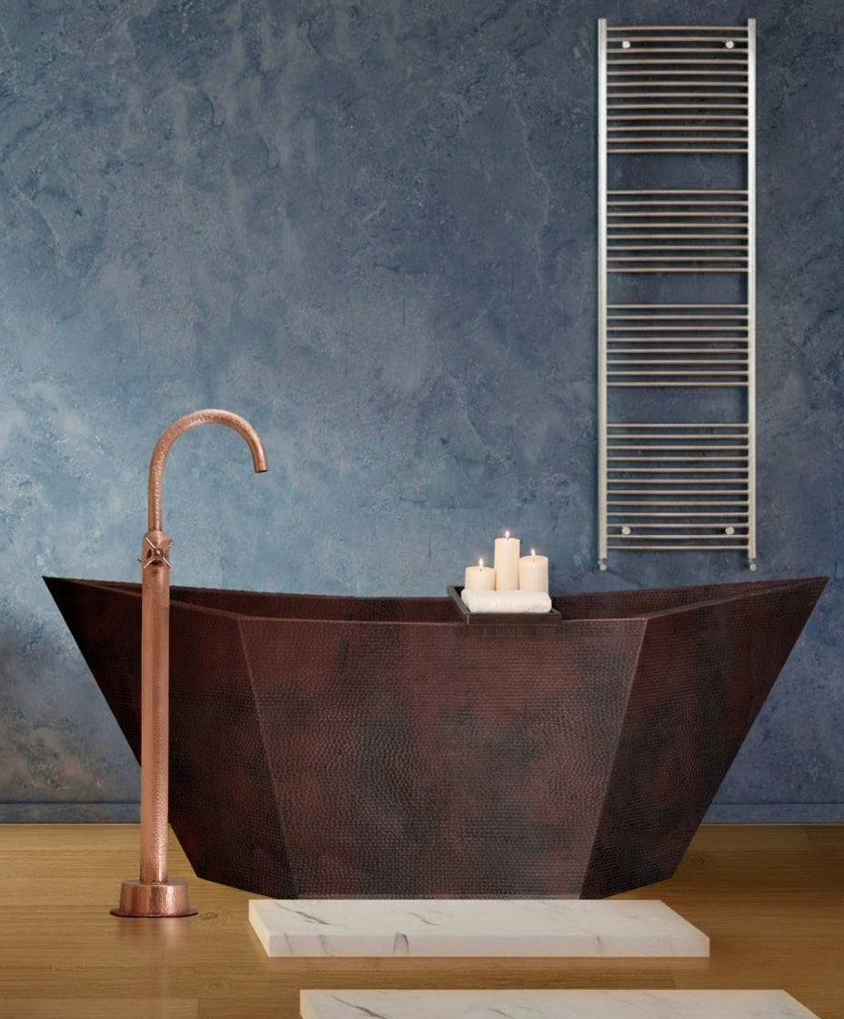 Premium Tina De Baño Con Doble Pared En Cobre Diseño Acalli - ELEMENTO 